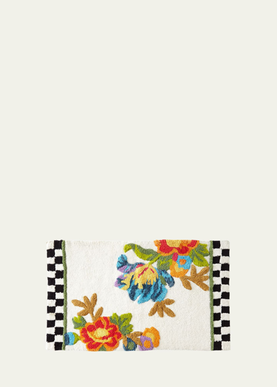 Mackenzie-childs Flower Market Bath Rug, 34" X 21" In Multi