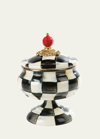 Mackenzie-childs Courtly Check Enamel Curiosity Pot In Multi