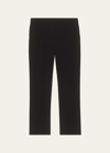 Theory Treeca Cropped Pull-on Pants In Black