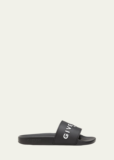 Givenchy Men's Logo Pool Slide Sandals