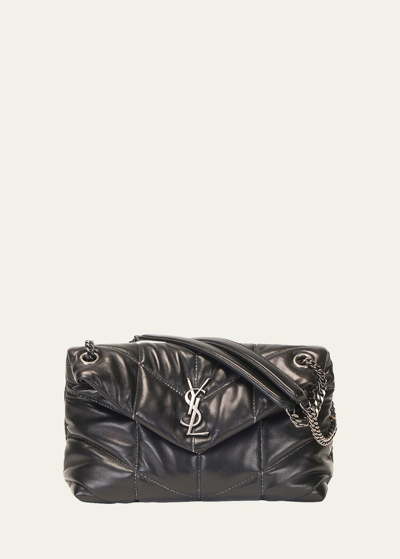 Saint Laurent Lou Puffer Toy Ysl Crossbody Bag In Quilted Leather