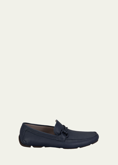 Ferragamo Men's Front 4 Leather Drivers