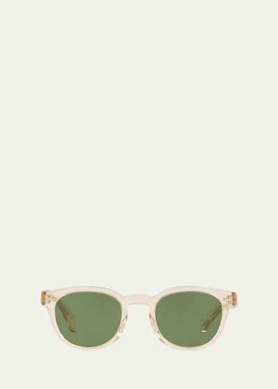 Oliver Peoples Men's Sheldrake Round Sunglasses