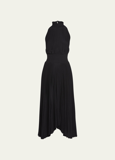 A.l.c Renzo Pleated Halter Dress