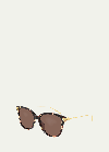 Bottega Veneta Acetate Cat-eye Sunglasses In Multi