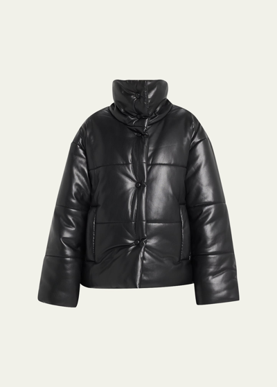 Nanushka Hide Vegan Leather Puffer Jacket