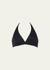 Eres Gang Full Halter Bikini Top In Black