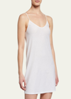 Skin Lace-trim Pima Cotton Slip In White