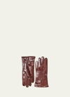 Hestra Gloves Hairsheep Leather Gloves W/cashmere Lining In Black