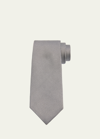 Charvet Men's Micro-diamond Silk Tie In Black