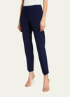 Ralph Lauren Simone Wool Straight-leg Pants In Blue