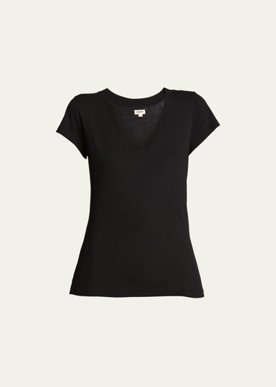 L Agence Becca V-neck Short-sleeve Tee