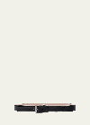 Magnanni Men's Vega Leather Belt In Grey