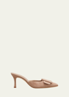 Manolo Blahnik 50mm Maysale Suede Mules