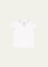 Classic Prep Childrenswear Kids' Girl's Sarah Short-sleeve Cotton Polo Shirt In White
