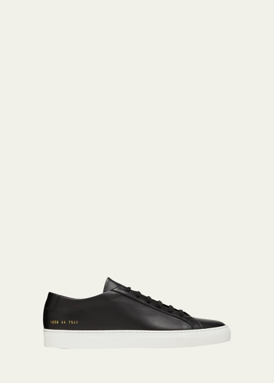Common Projects Men's Achilles Leather Low-top Sneakers