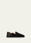 Christian Louboutin Men's Espadon Mix-leather Fold-down Slip-on Espadrilles