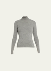 Gabriela Hearst May Wool-cashmere Turtleneck Sweater In Gray