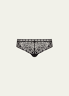 Chantelle Day To Night Sheer Lace Tanga In Black