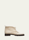 Manolo Blahnik Off-white Mircus Boots In 3719 Lkha