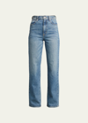 Slvrlake London High-rise Straight-leg Jeans In Blue