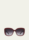 Barton Perreira Choupette Oversized Square Acetate Sunglasses, Wine In Brown