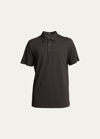 Theory Men's Bron C Cosmos Polo Shirt In Neutral