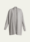 The Row Fulham Open-front Cashmere Cardigan In Gray