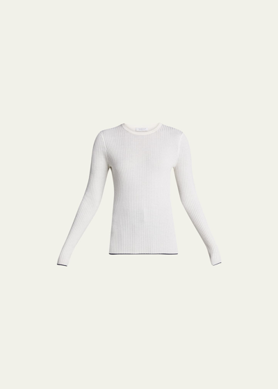 Gabriela Hearst Browning Ribbed Cashmere-silk Sweater