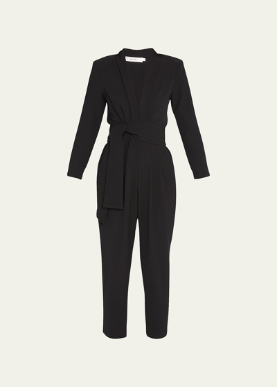 A.l.c Kieran Belted Long-sleeve Jumpsuit