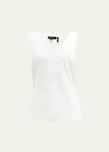 Theory Easy Organic Cotton Tank In White