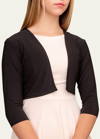 Un Deux Trois Girl's Cropped Bolero Jacket
