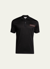 Alexander Mcqueen Men's Logo Polo Shirt In Black