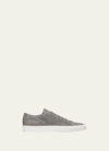 Common Projects X B. Shop Men's Achilles Patterned Suede Low-top Sneakers In Gray