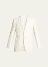 Brioni Men's Herringbone Sport Jacket In White