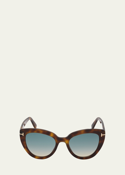 Tom Ford Izzi Acetate Cat-eye Polarized Sunglasses