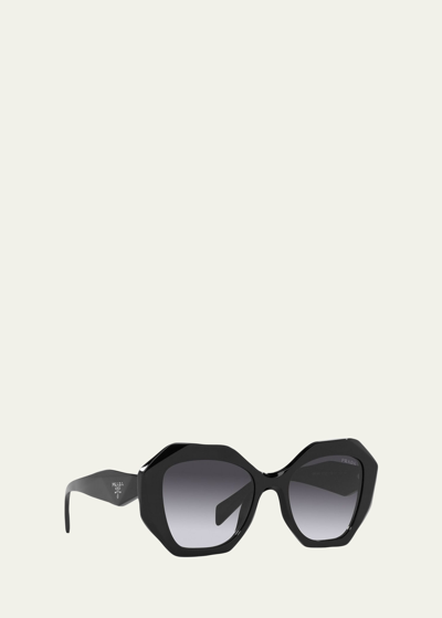 Prada Geometric Acetate Sunglasses