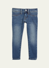 Polo Ralph Lauren Kids' Girl's Aubrie Skinny Denim Jeans In Black
