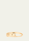 Charlotte Chesnais Heart Double-finger Ring With Gold Vermeil