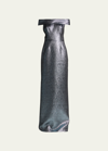 Rickie Freeman For Teri Jon Cuffed Off-the-shoulder Metallic Column Gown In Black