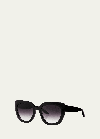 Barton Perreira Akahi Oversized Acetate Cat-eye Sunglasses In Black