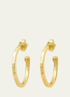 Jennifer Meyer 18k Small Hammered Bangle Hoop Earrings In Gold