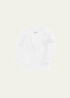1212 Kid's The Daily Solid Organic Cotton Sweatshirt In White