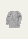 1212 Kid's The Daily Solid Organic Cotton Sweatshirt In Gray