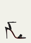 Christian Louboutin Loubigirl Ankle-strap Red Sole Sandals In Black