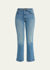 Khaite Vivian Boot-cut Flare Jeans In Blue