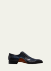 Magnanni Men's Abrahan Whole-cut Leather Oxfords In Black