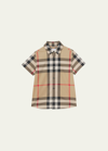 Burberry Kids' Boy's Owen Vintage Check Button-down Shirt