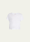 Re/done 1950s Boxy Cotton Tee In White