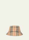 Burberry Check-print Twill Bucket Hat In Neutral
